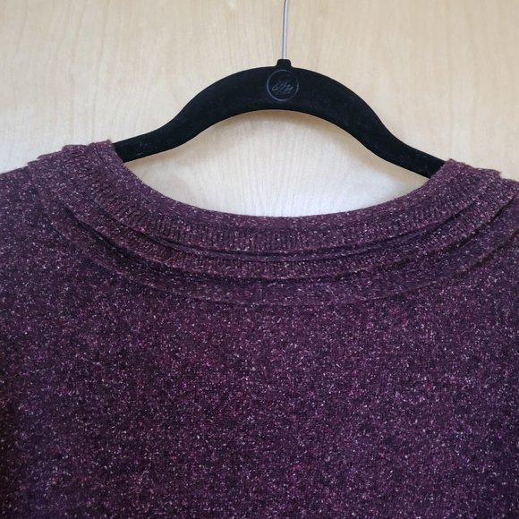 J. Jill Wool Blend Cardigan Sweater Mauve/ Plum Size X-Large - Picture 5 of 12
